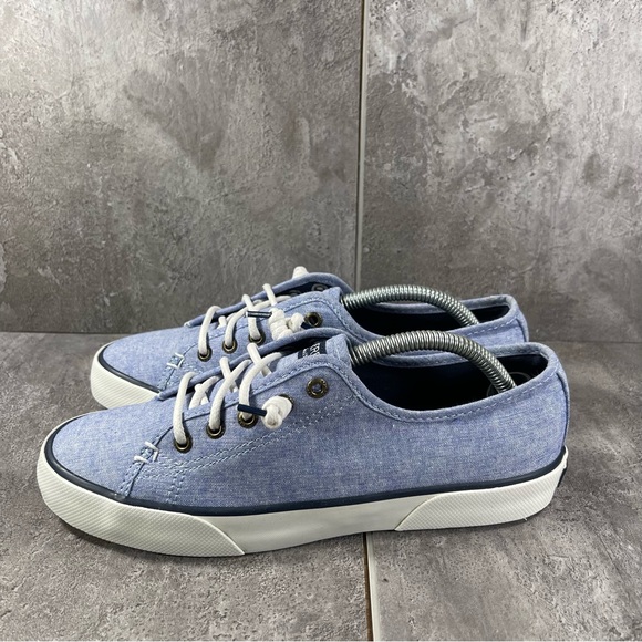 Sperry Seacoast Canvas Blue Women’s 6.5 - Picture 3 of 8